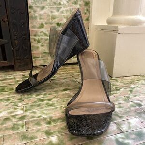 Maryam Nassir Zadeh black Olympia galaxy Wedges